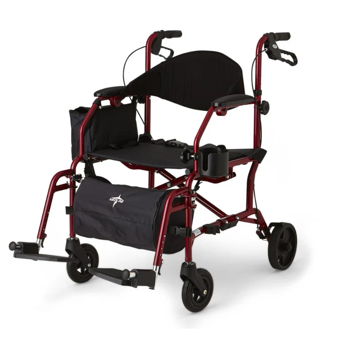 Rollator/Transport Wheelchair Combo